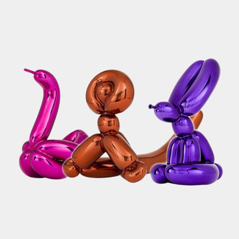 Jeff Koons, Balloon Animals Set II (with matching numbers), 2019