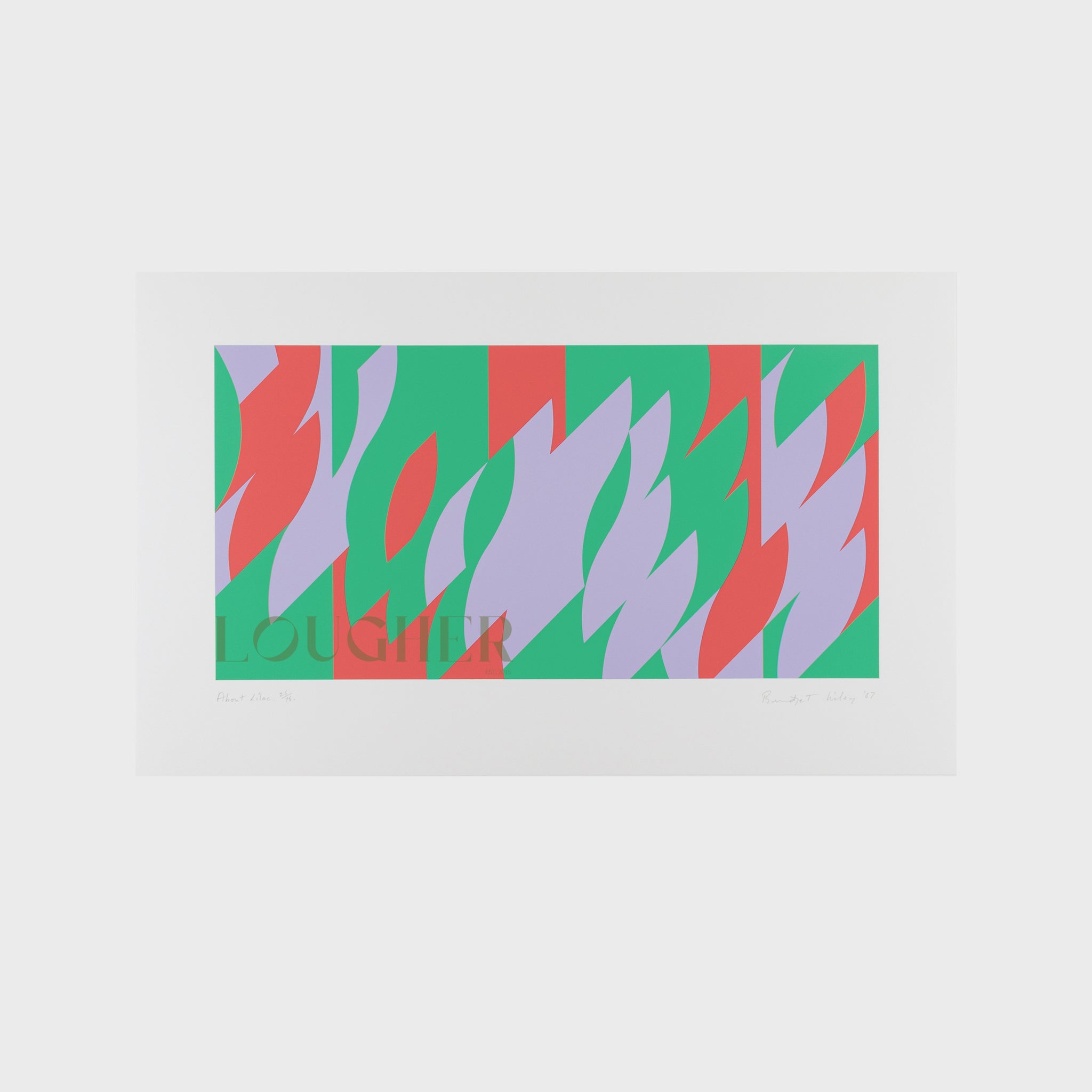 Bridget Riley, About Lilac, 2007