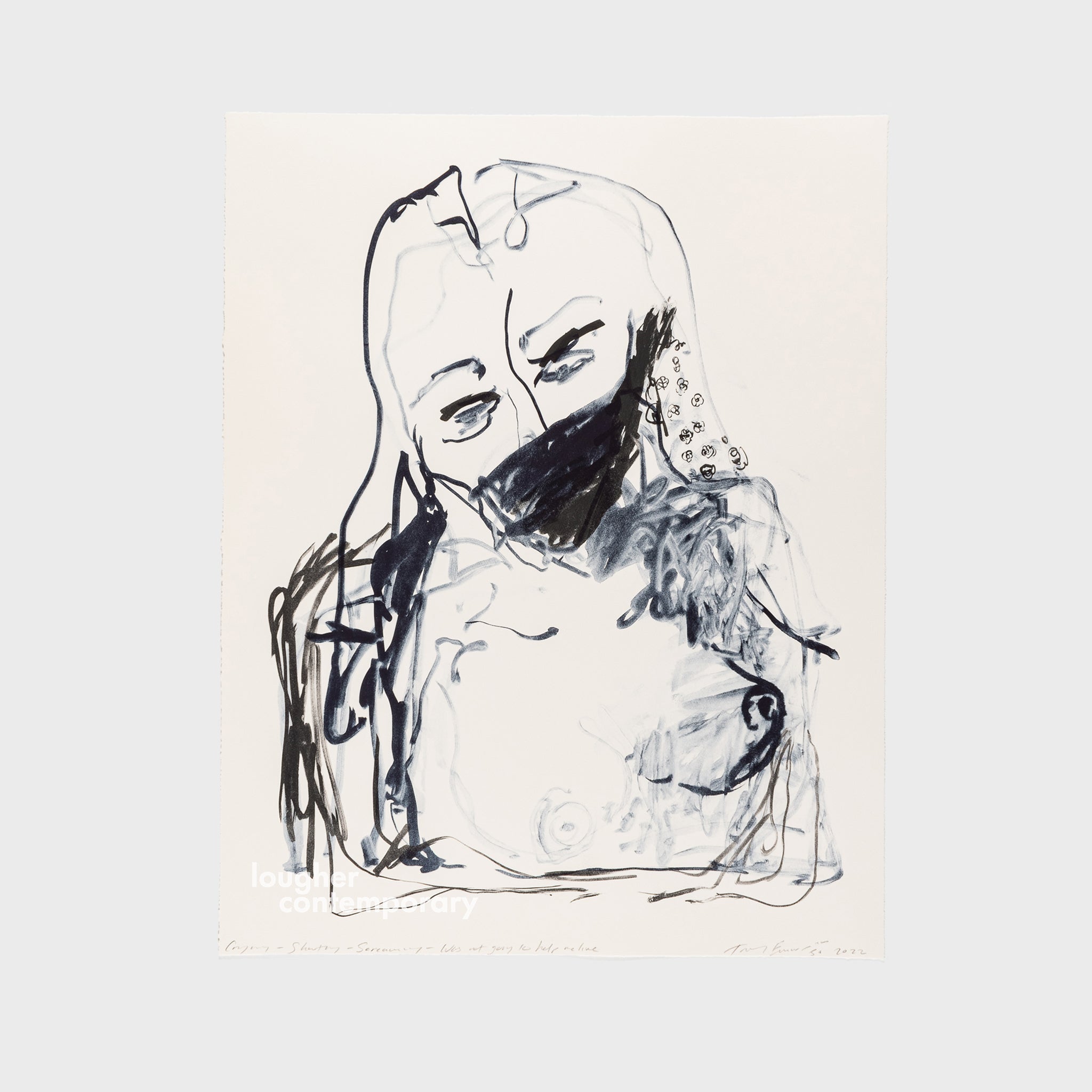 Tracey Emin, Crying – Shouting – Screaming – Was Not Going To Help Me Live (from A Journey to Death), 2022 For Sale | Lougher Contemporary 