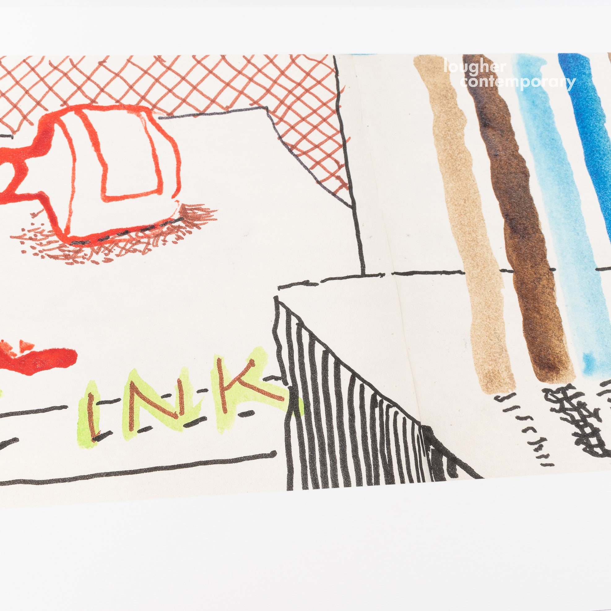 David Hockney, Spilt Ink with Tests (from 220 for 2020), 2020 For Sale | Lougher Contemporary 