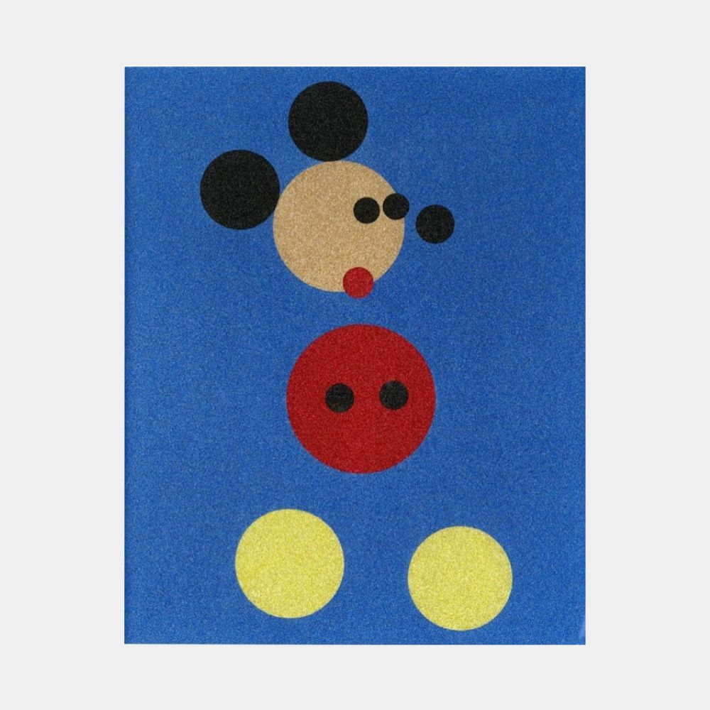 Damien Hirst, Mickey (Blue glitter) (Small), 2016