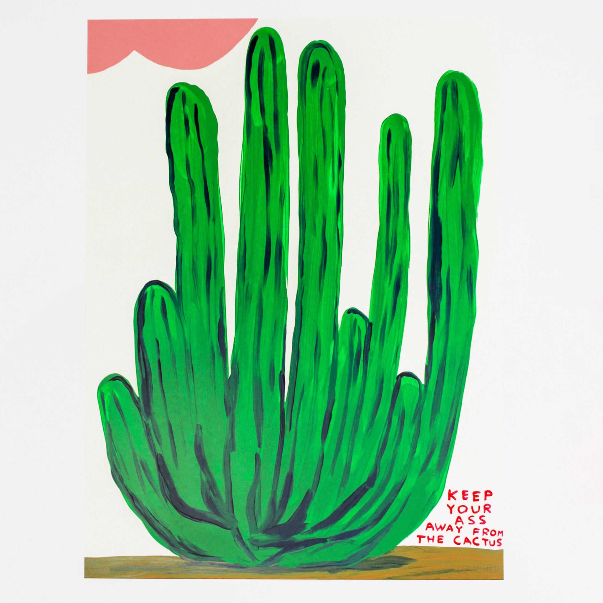 David Shrigley, Keep Your Ass Away From the Cactus, 2020 For Sale | Lougher Contemporary 