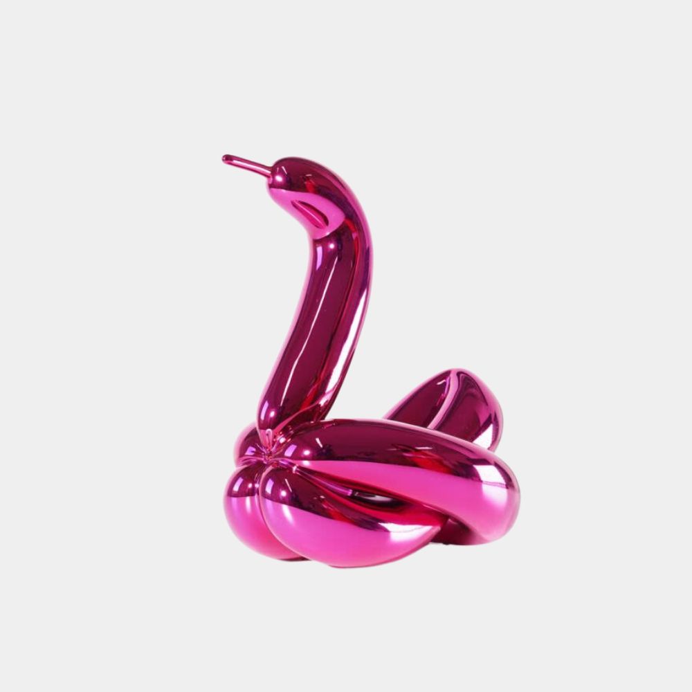 Jeff Koons, Balloon Swan (Magenta), 2019