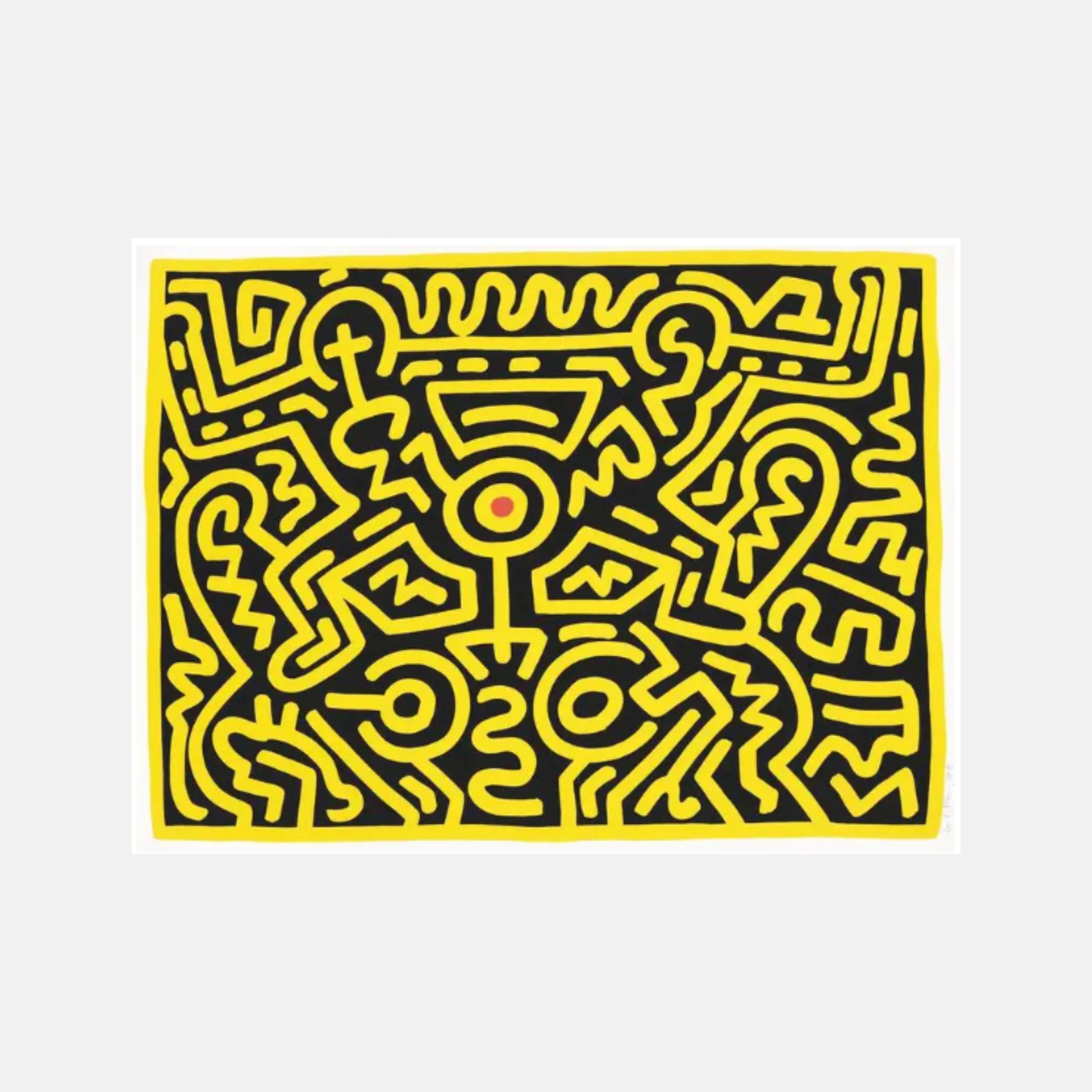 Keith Haring, Growing 3, 1988 For Sale | Lougher Contemporary 