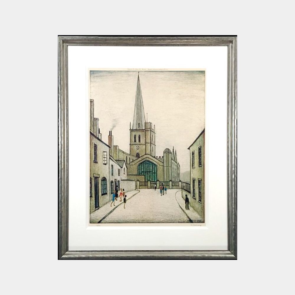 L.S. Lowry, Burford Church, 1973 For Sale | Lougher Contemporary 