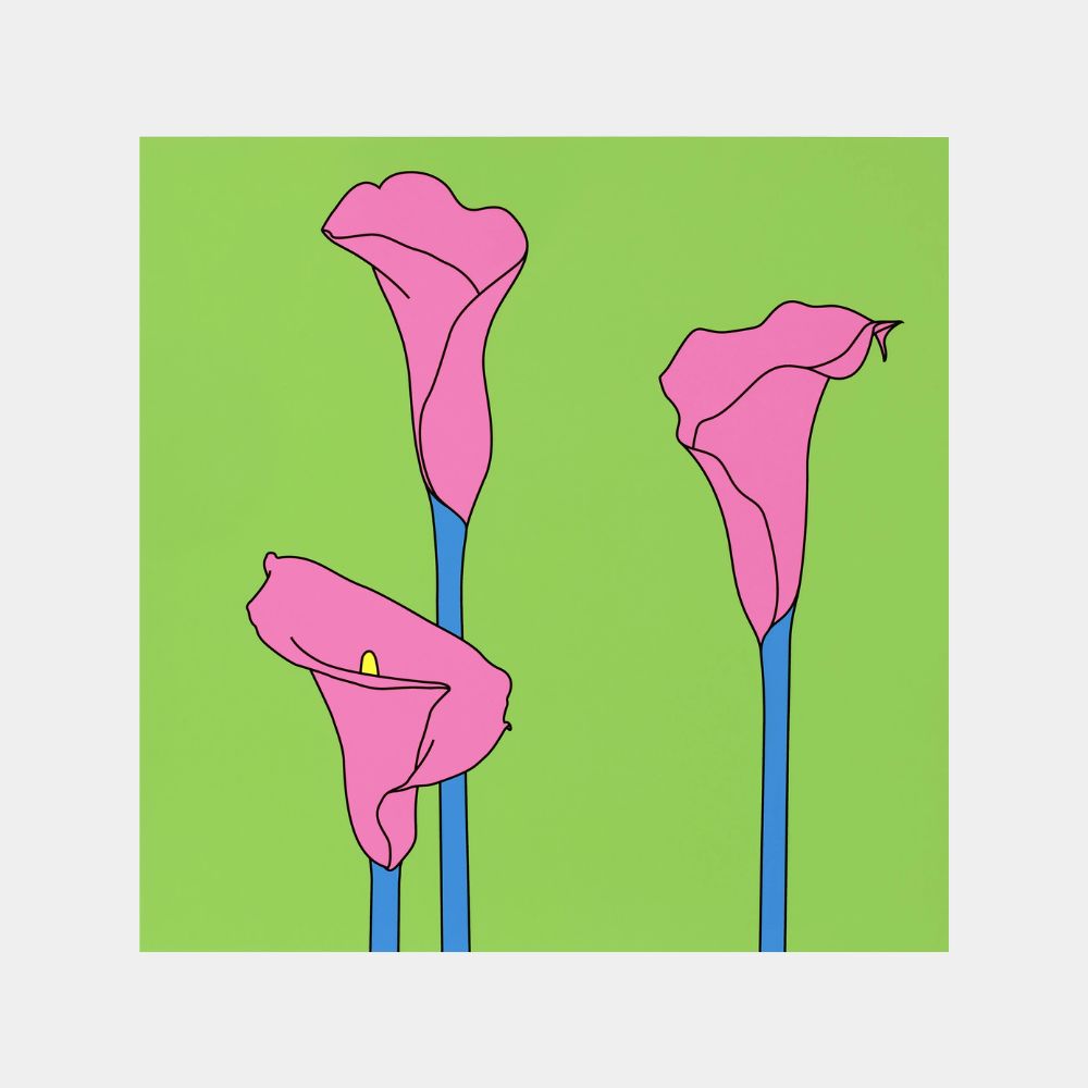 Michael Craig-Martin, Lilies (from Domesticated Flowers), 2021 For Sale | Lougher Contemporary 