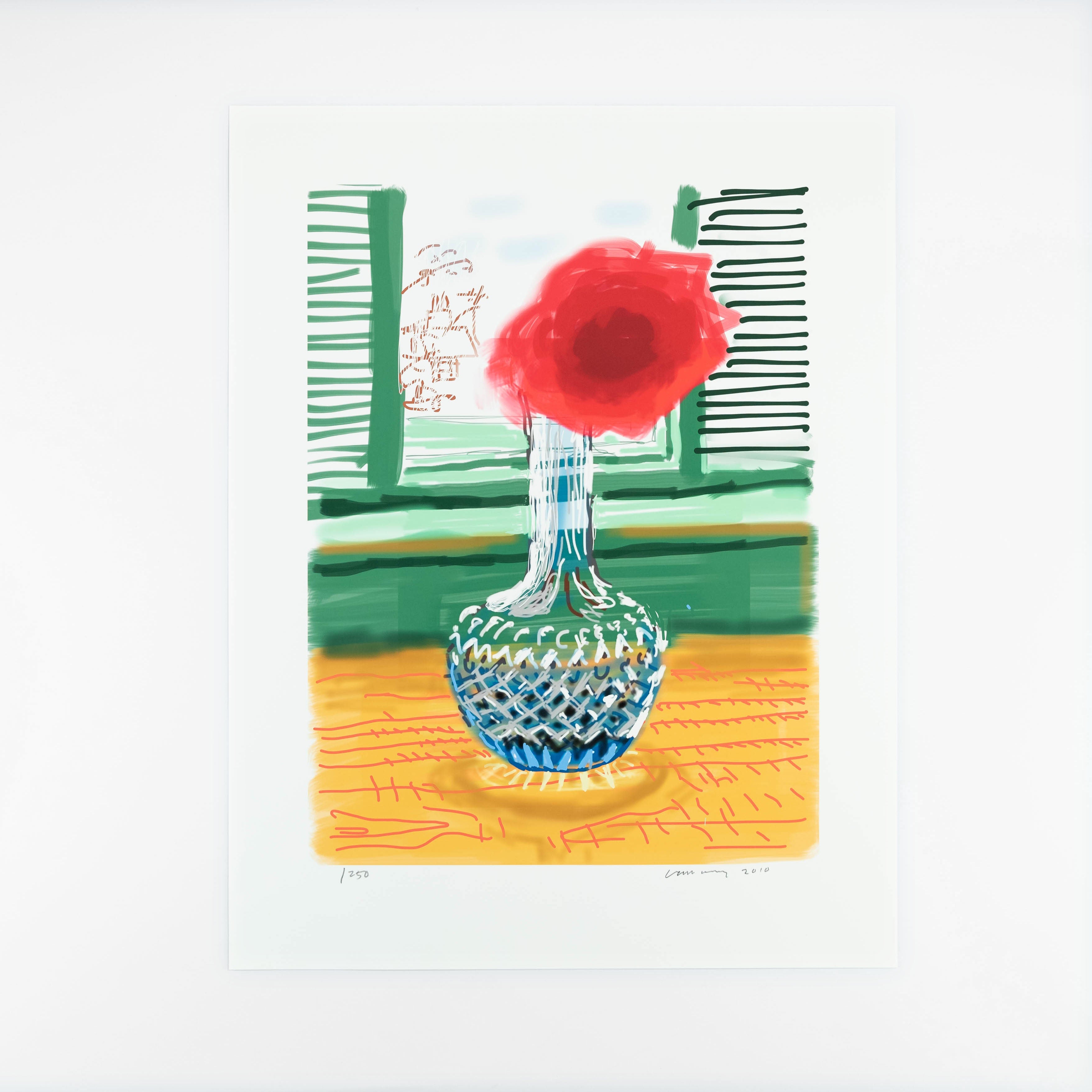 David Hockney, My Window. iPad drawing ‘No. 281’, 2019 For Sale | Lougher Contemporary 