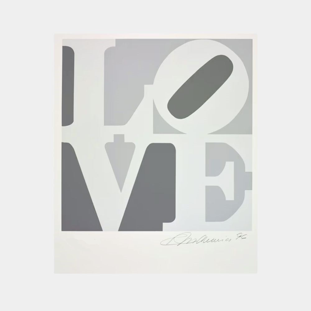 Robert Indiana, LOVE (from The Book of Love) (Grey), 1996