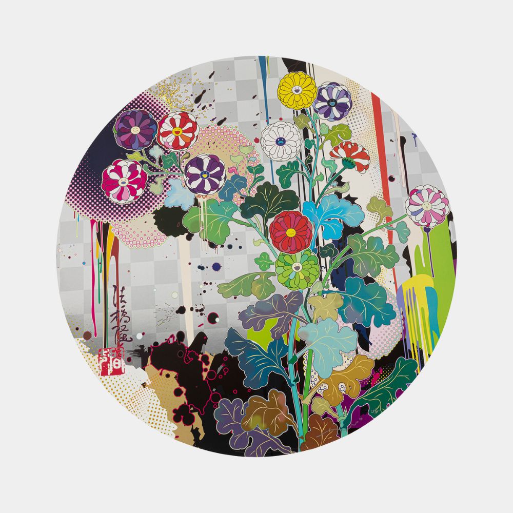 Takashi Murakami, I Lay Myself Before You - Kōrin - Chrysanthemum, 2009