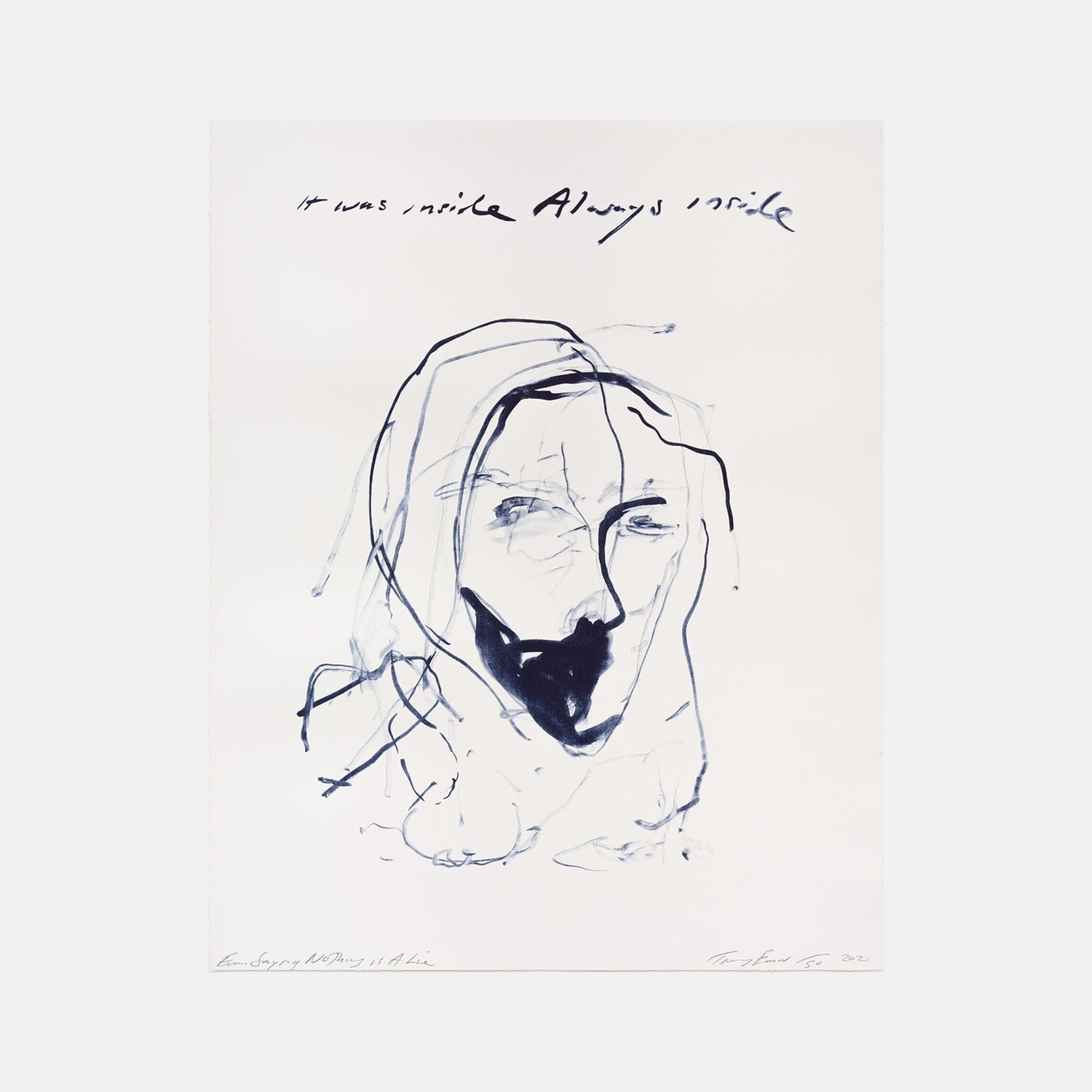 Tracey Emin, Even Saying Nothing Is A Lie, 2022 For Sale | Lougher Contemporary 