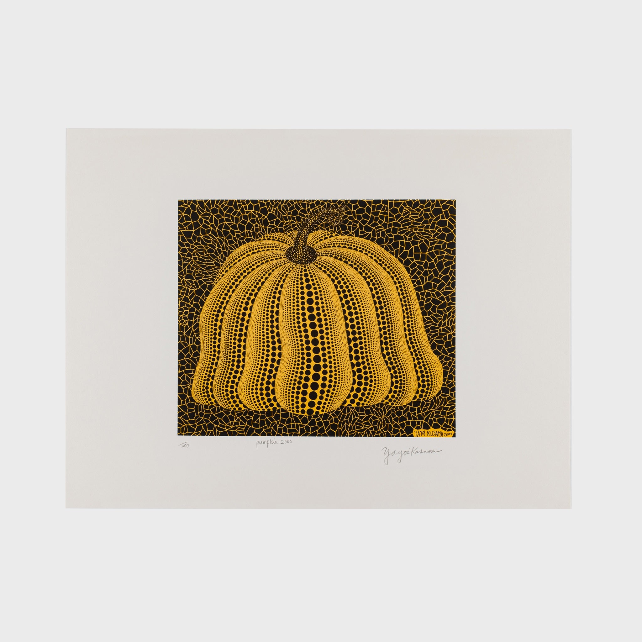 Yayoi Kusama, Pumpkin 2000 (Yellow), 2000 For Sale | Lougher Contemporary 