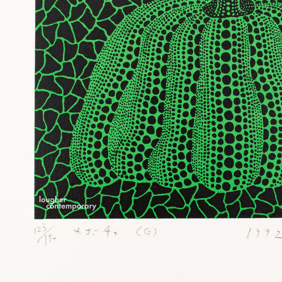 Yayoi Kusama Pumpkin 1992 Framed Oil Painting Art Autographed F8 Size