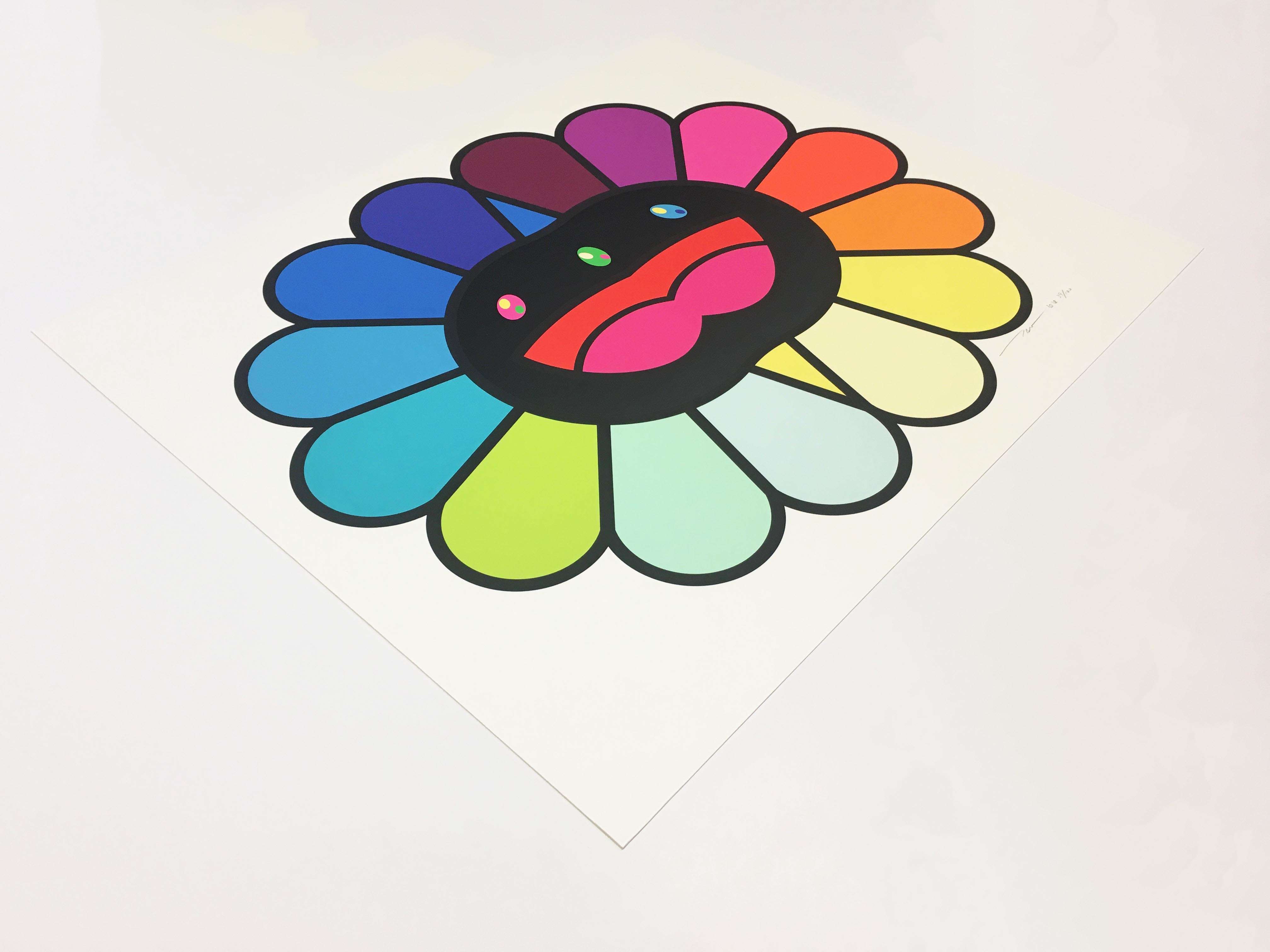 Takashi Murakami, Multicolor Double Face: Black, 2020 | Lougher ...