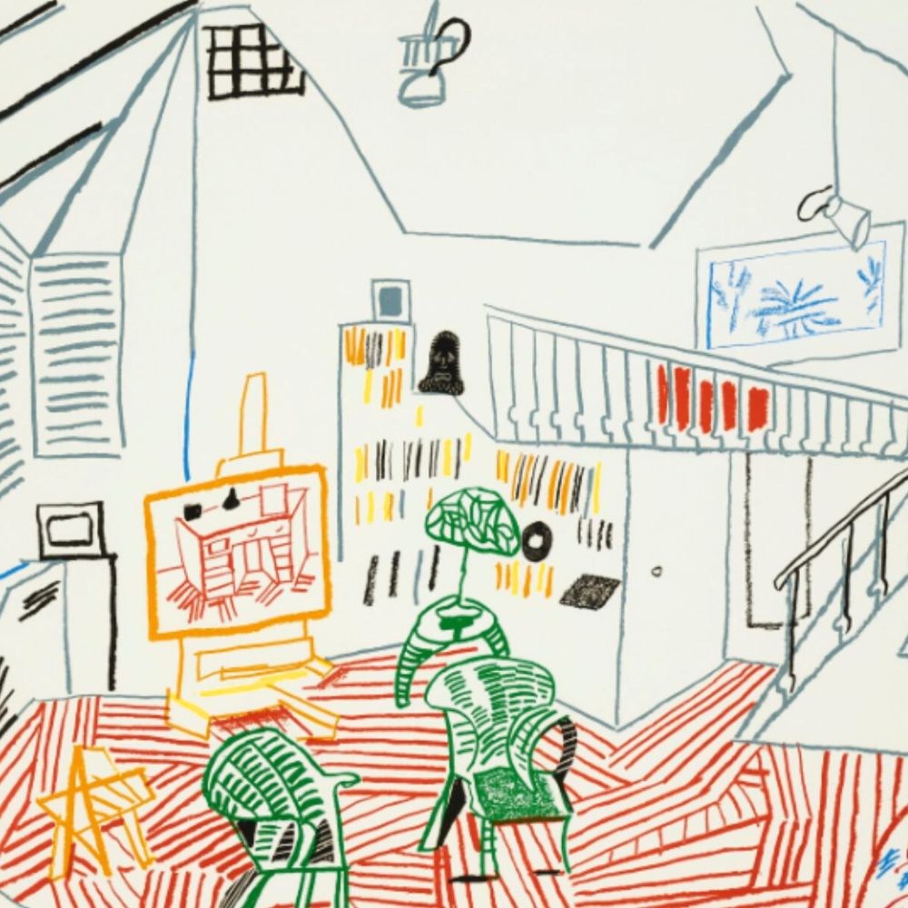 David Hockney, Pembroke Studio Interior, from Moving Focus, 1984